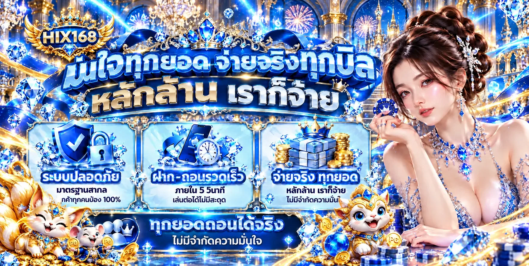 HIX168 สล็อต ระบบปลอดภัย ฝากถอนรวดเร็ว